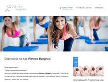 Tablet Screenshot of fitnessbeograd.rs